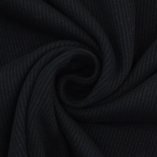 zwart | Fijne ribjersey Emma, zwart
