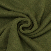 vert olive | Tissu maille tricot fin double face, vert olive