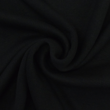 noir | Tissu maille tricot fin double face, noir