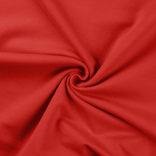 rood | French Terry opgeruwd, rood