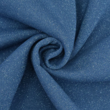 jeansblauw | Glitter sweatstof jeansblauw