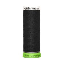 schwarz | Gütermann Allesnäher rPET 100 m, (000) schwarz