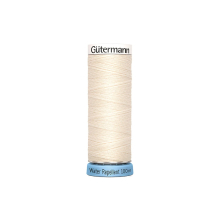 vanille | Bobine fil à coudre water repellent Gütermann 100m polyester, (802) blanc vanille