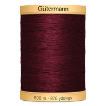 bordeauxrood | Gütermann C NE 50 Katoen garen 800 m, bordeauxrood