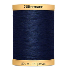 diep donkerblauw | Gütermann C NE 50 Katoen garen 800 m, donkerblauw