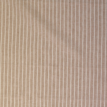 beige | Linnen-katoen streep gemêleerd, beige