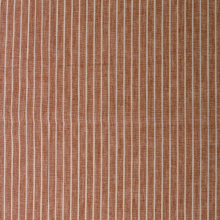 terracotta | Linnen-katoen streep gemêleerd, terracotta