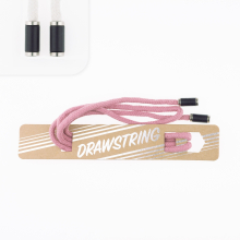 altrosé | Cordon de serrage coton 5mm x 1,15m, avec embouts/ cordon sweat, vieux rose millennial