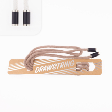 taupe | Cordon de serrage coton 5mm x 1,15m, avec embouts/ cordon sweat, taupe