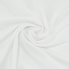 blanc | Tissu crêpe georgette uni, blanc