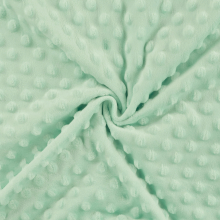 mint | Fleece stof Minky Dots, mintgroen