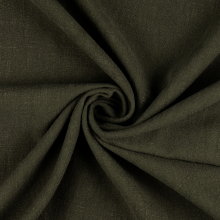 donkergroen | Linnen mix stonewashed, donkergroen
