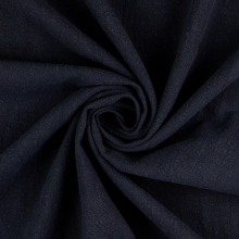 marineblauw | Linnen mix stonewashed, marineblauw