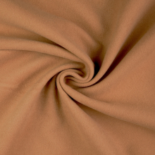 chamois | Tissu viscose polyester pour manteau uni, chamois