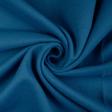 bleu pétrole foncé | Tissu viscose polyester pour manteau uni, bleu pétrole foncé