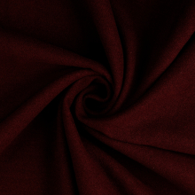 lie de vin profond | Tissu viscose polyester pour manteau uni, lie de vin