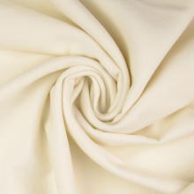 blanc cassé | Tissu viscose polyester pour manteau uni, blanc cassé