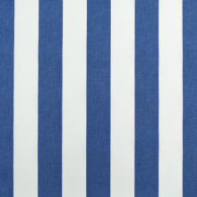 blauw | Zonweringdoek / outdoorstof, 160 cm, blauw / wit