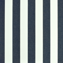 marineblauw | Zonweringdoek / outdoorstof 160 cm, marineblauw / wit