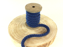 royalblau | Mega Baumwollkordel gedreht, jeansblau 12 mm