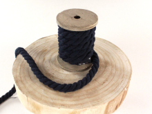marine | Mega Baumwollkordel gedreht, marine 12 mm