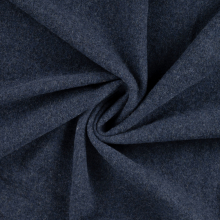 donkerblauw | Merino wol fleece uni, donkerblauw