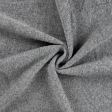 grijs | Merino wol fleece uni, grijs