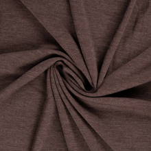 bruin | Merino wol jersey stof, bruin