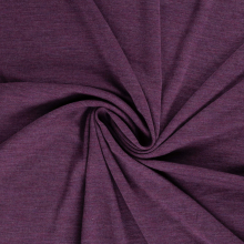 roodpaars | Merino wol jersey stof, donker roodpaars