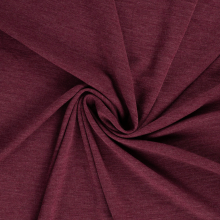 wijnrood | Merino wol jersey stof, wijnrood