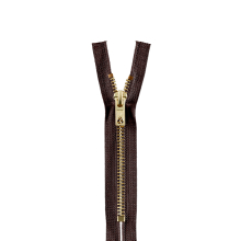 marron foncé | Fermeture éclair 8703, marron foncé