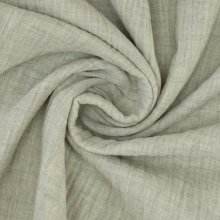 beige | Katoenen mousseline double gauze Melange, beige