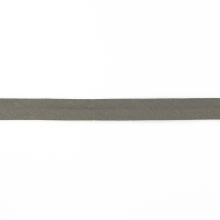 dunkeltaupe | Musselin Schrägband 20mm, dunkeltaupe