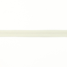 wollweiß | Musselin Schrägband 20mm, wollweiss