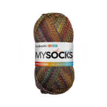 red - green | myboshi mysocks 4-thread sock yarn Nylund 100g, red-green