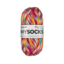 multicolor | myboshi mysocks Pixel 6-fädige Sockenwolle Spark 150g, multicolor