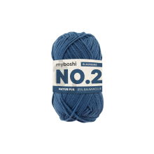 myrtille | Pelote de laine coton & kapok myboshi No.2 laine d'été, 50g, myrtille