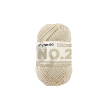 ivoire | Pelote de laine coton & kapok myboshi No.2 laine d'été, 50g, ivoire