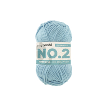 bleu ciel | Pelote de laine coton & kapok myboshi No.2 laine d'été, 50g, bleu ciel