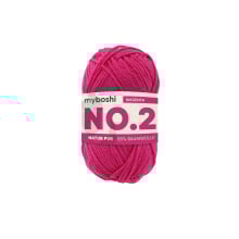 rouge magenta | Pelote de laine coton & kapok myboshi No.2 laine d'été, 50g, rouge magenta