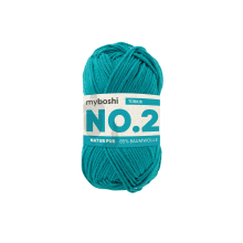 turquoise | Pelote de laine coton & kapok myboshi No.2 laine d'été, 50g, turquoise