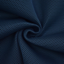 donkerblauw | 3D mesh stof met geweven achterkant, donkerblauw