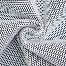 wit | 3D mesh stof met geweven achterkant, wit