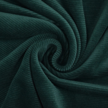 vert foncé | Tissu nicki jersey velours côtelé, vert foncé
