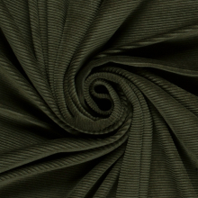 vert olive | Tissu nicki jersey velours côtelé, vert olive