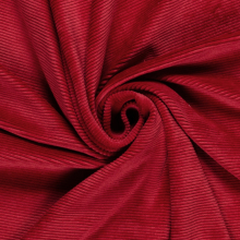 rouge | Tissu nicki jersey velours côtelé, rouge