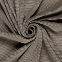 taupe | Tissu nicki jersey velours côtelé, taupe
