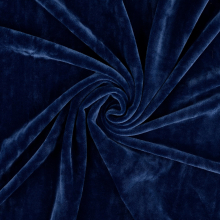 donkerblauw | Nicky velours Ice Velvet Cloudy, donkerblauw