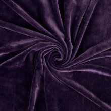 donkerpaars | Nicky velours Ice Velvet Cloudy, donkerlila
