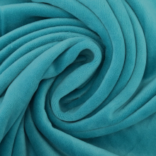 aqua | Nicky velours uni, aquablauw
